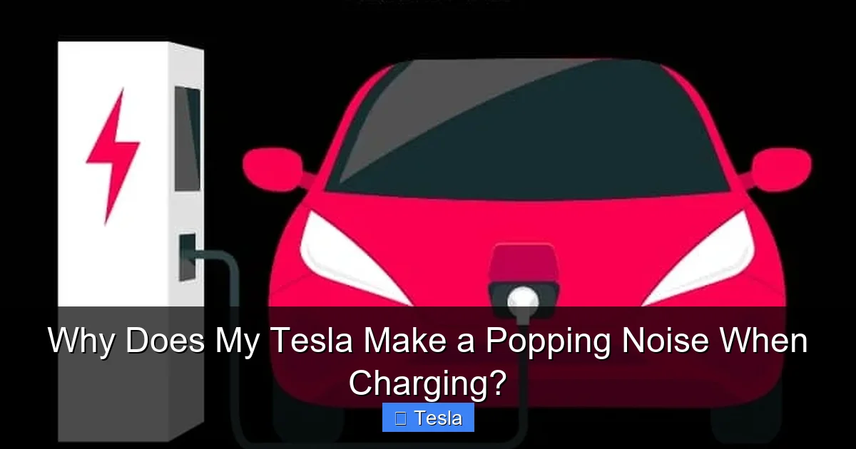 Why Does My Tesla Make a Popping Noise When Charging?