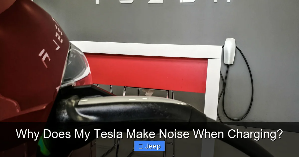 Why Does My Tesla Make Noise When Charging?