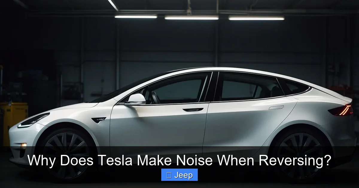 Why Does Tesla Make Noise When Reversing?