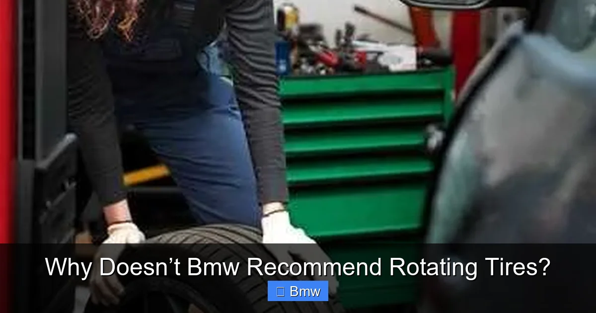 Why Doesn’t Bmw Recommend Rotating Tires?