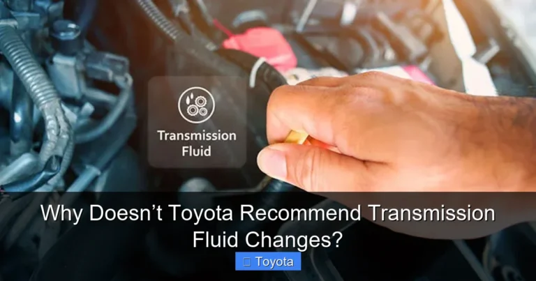 Why Doesn’t Toyota Recommend Transmission Fluid Changes?
