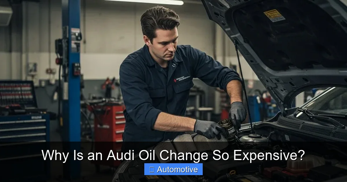 Why Is an Audi Oil Change So Expensive?