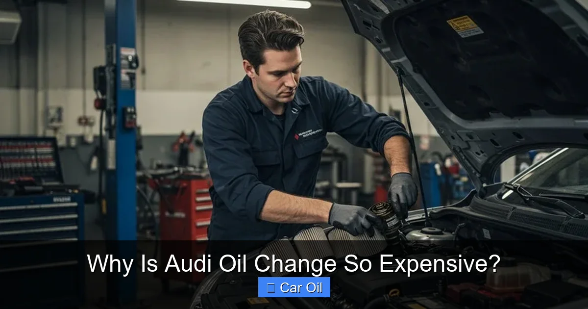Why Is Audi Oil Change So Expensive?
