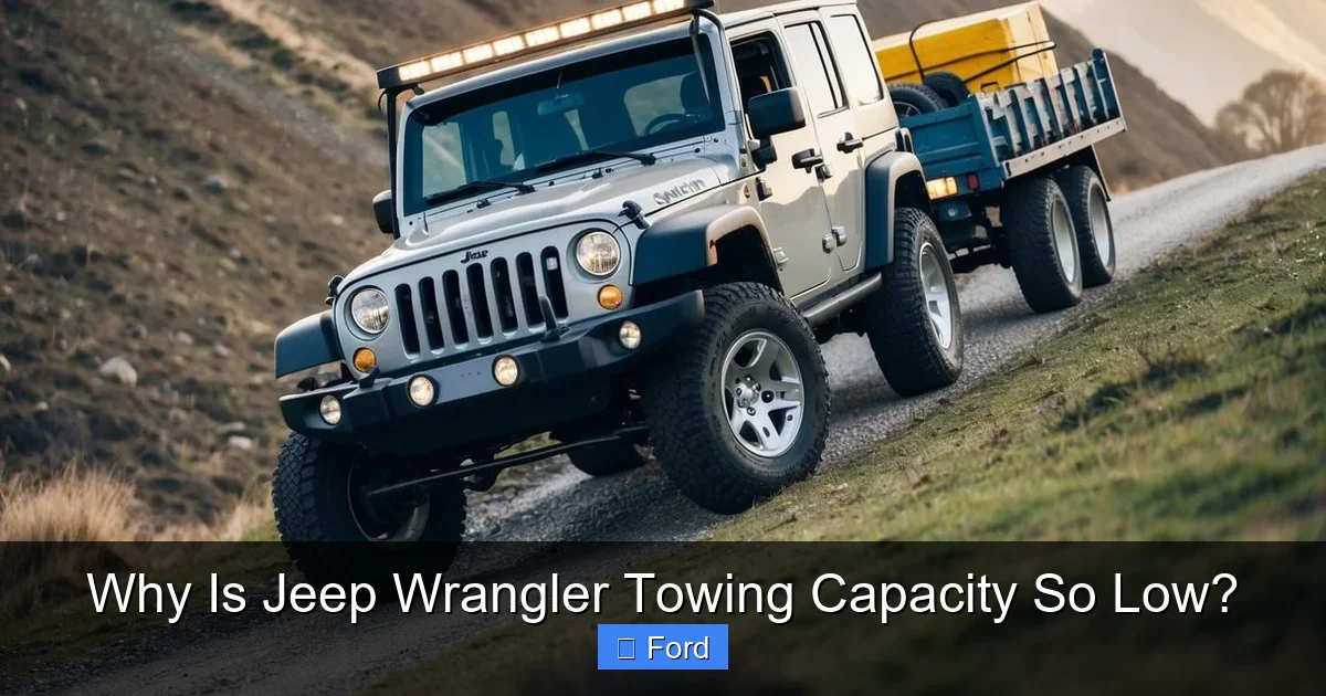 Why Is Jeep Wrangler Towing Capacity So Low?