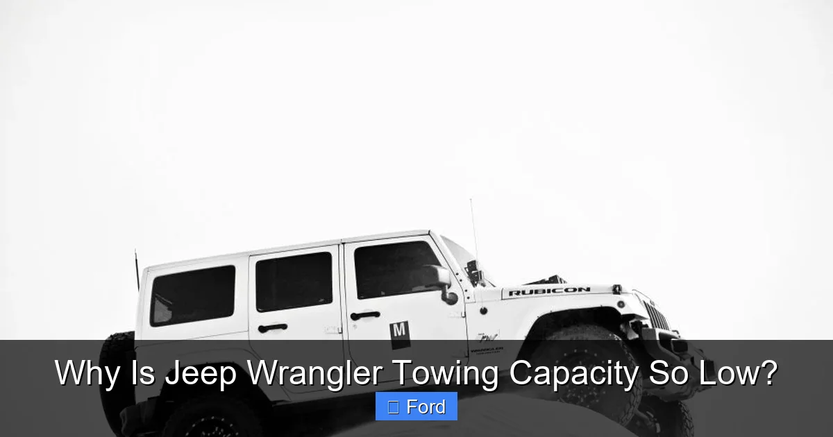 Why Is Jeep Wrangler Towing Capacity So Low?
