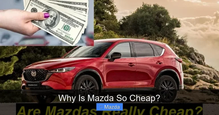 Why Is Mazda So Cheap?