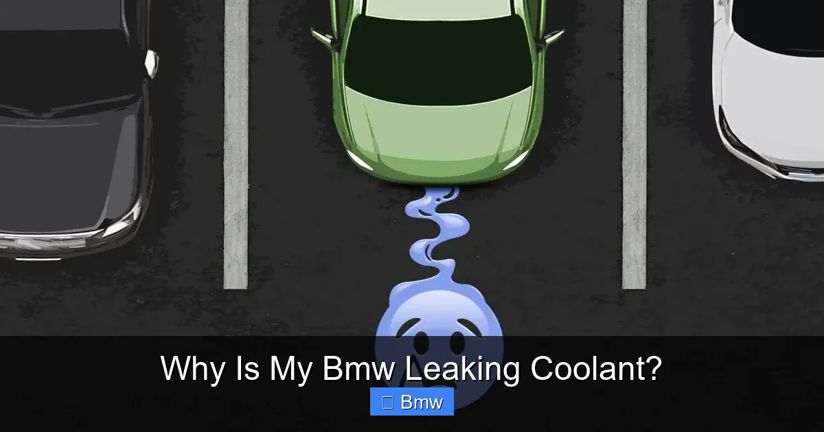 Why Is My Bmw Leaking Coolant?