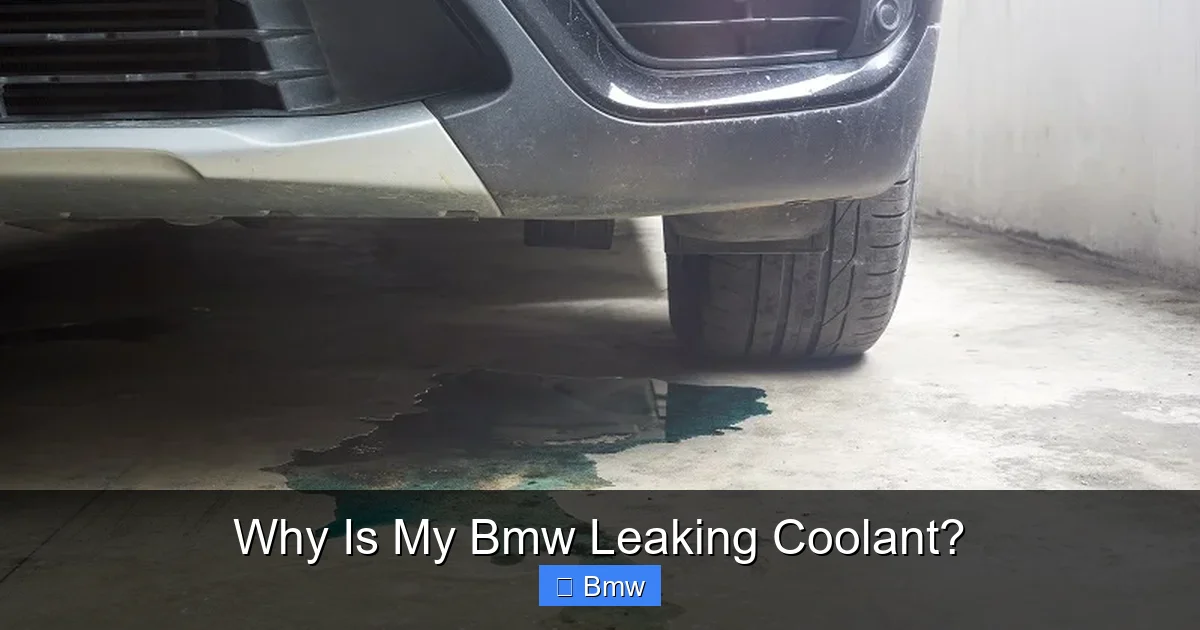 Why Is My Bmw Leaking Coolant?