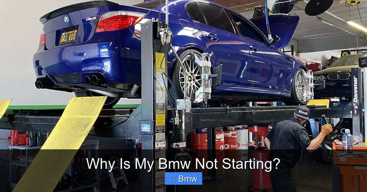 Why Is My Bmw Not Starting?