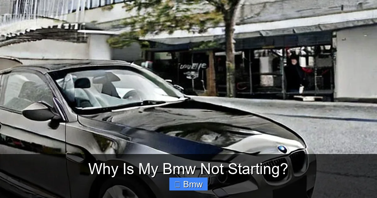 Why Is My Bmw Not Starting?