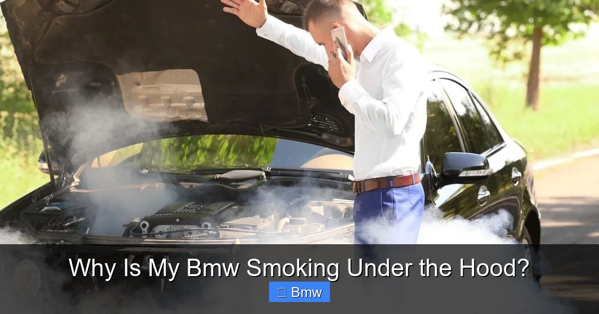 Why Is My Bmw Smoking Under the Hood?