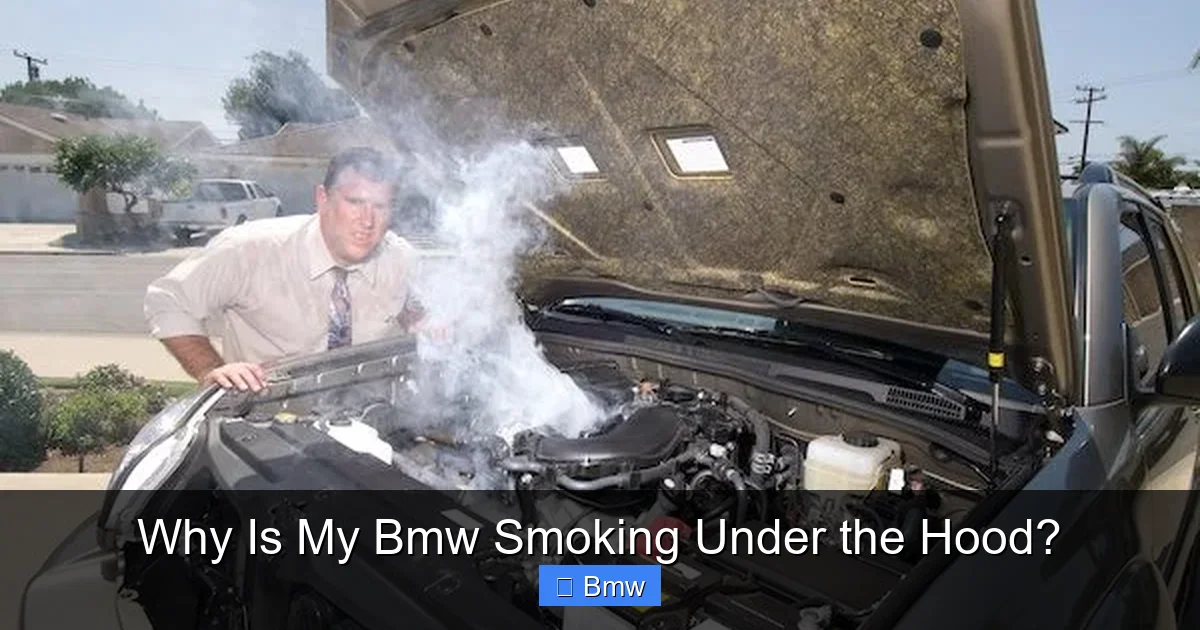 Why Is My Bmw Smoking Under the Hood?