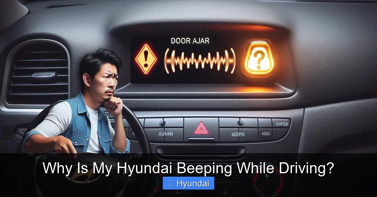 Why Is My Hyundai Beeping While Driving?