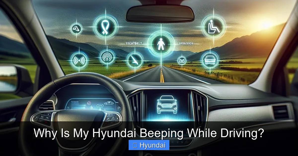 Why Is My Hyundai Beeping While Driving?