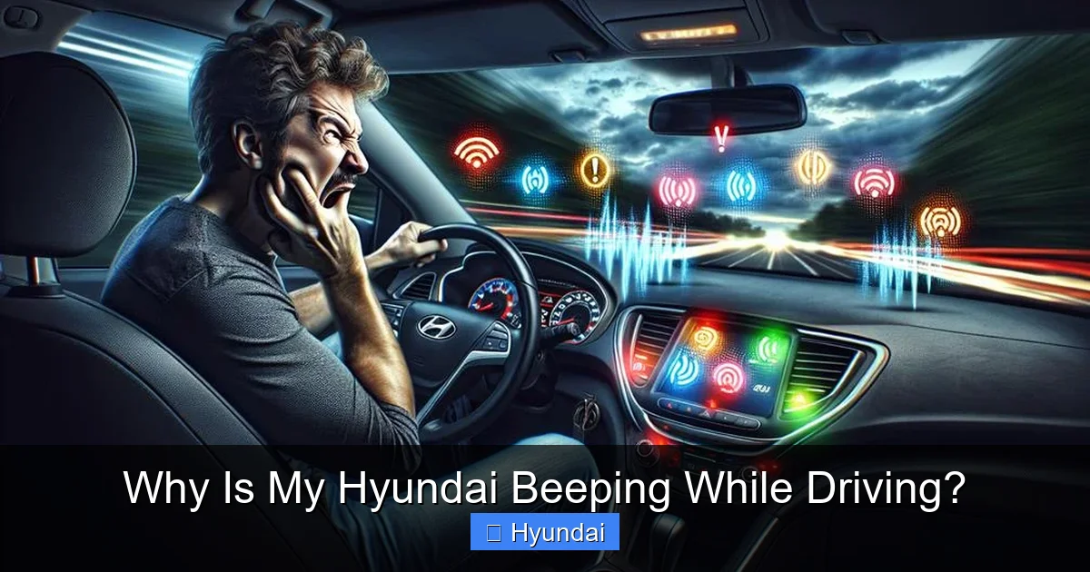 Why Is My Hyundai Beeping While Driving?