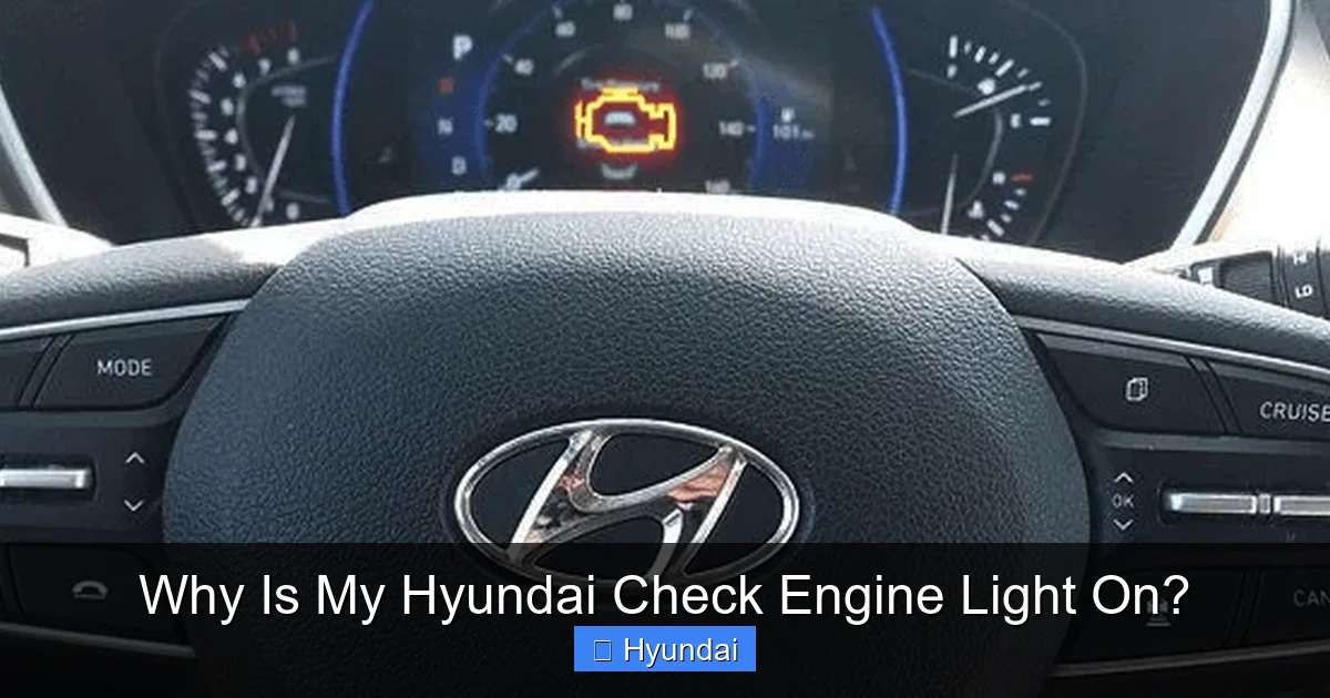 Why Is My Hyundai Check Engine Light On?