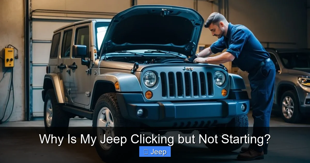 Why Is My Jeep Clicking but Not Starting?