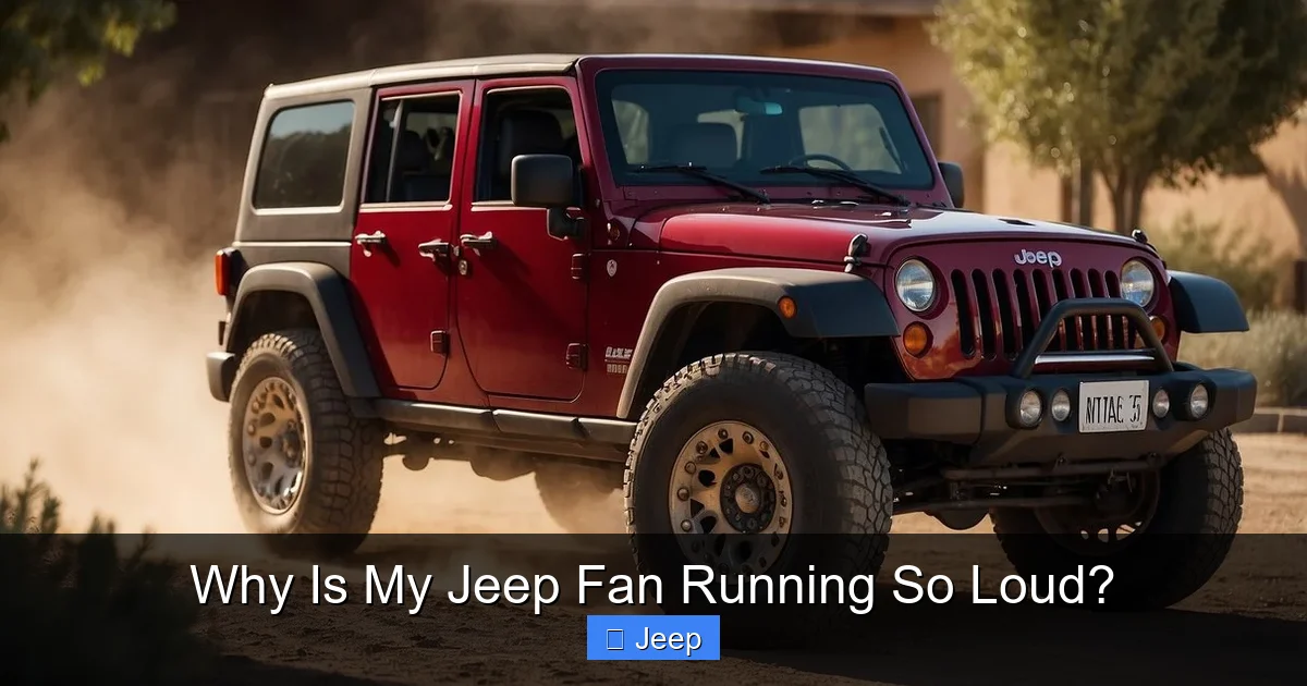 Why Is My Jeep Fan Running So Loud?