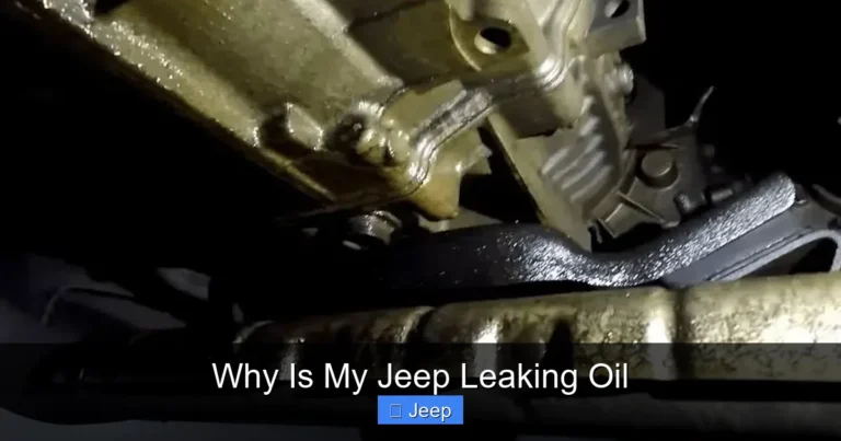 Why Is My Jeep Leaking Oil