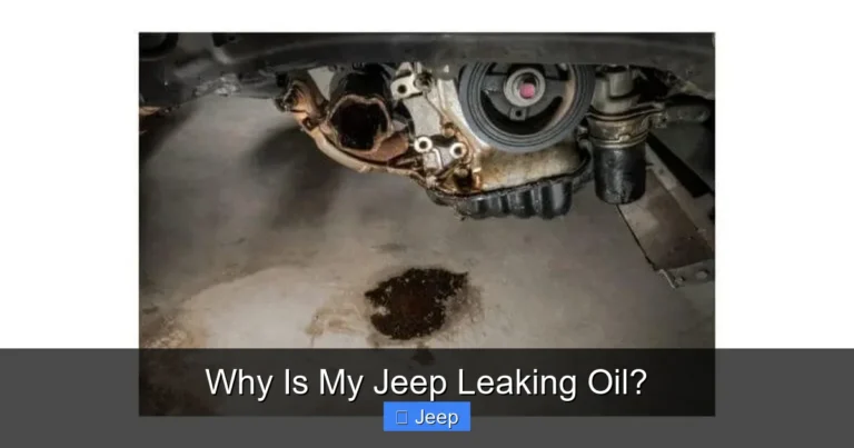 Why Is My Jeep Leaking Oil?