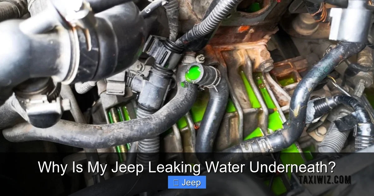 Why Is My Jeep Leaking Water Underneath?