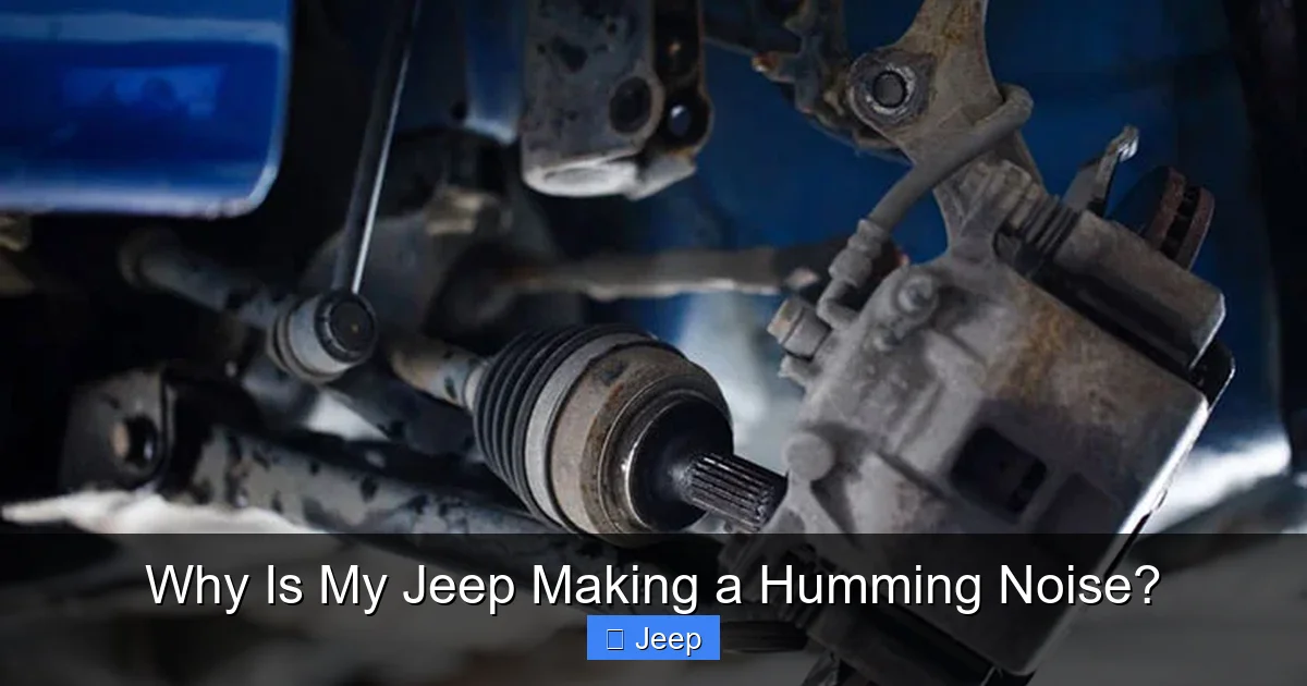Why Is My Jeep Making a Humming Noise?