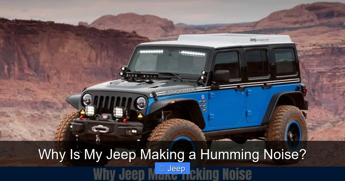 Why Is My Jeep Making a Humming Noise?