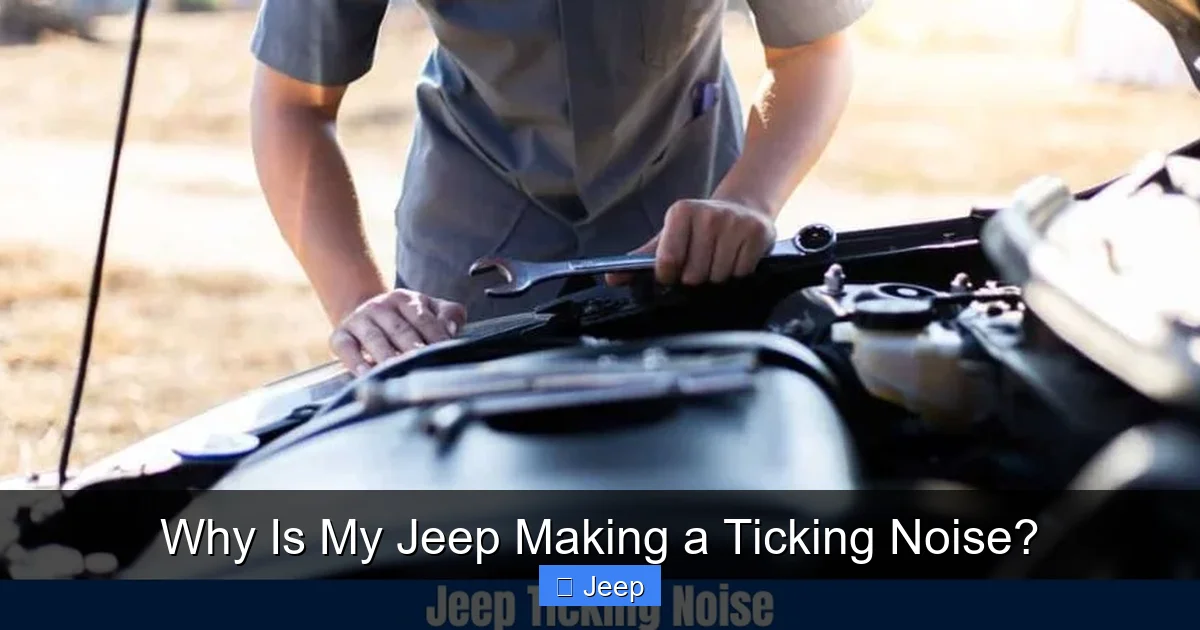 Why Is My Jeep Making a Ticking Noise?