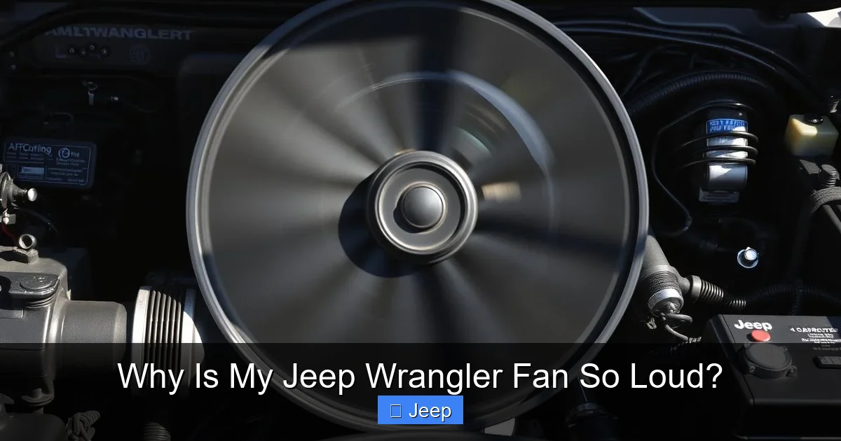 Why Is My Jeep Wrangler Fan So Loud?