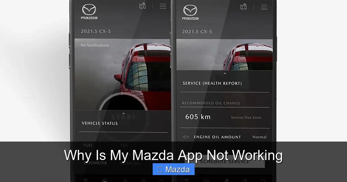 Why Is My Mazda App Not Working