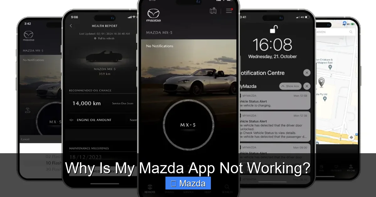 Why Is My Mazda App Not Working?