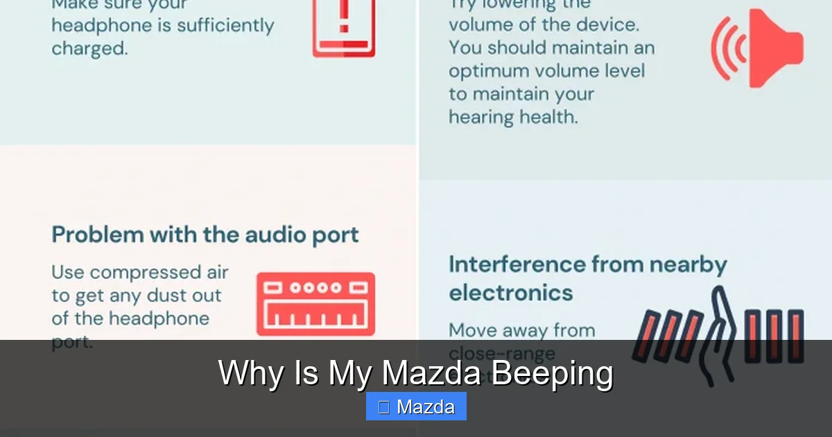 Why Is My Mazda Beeping