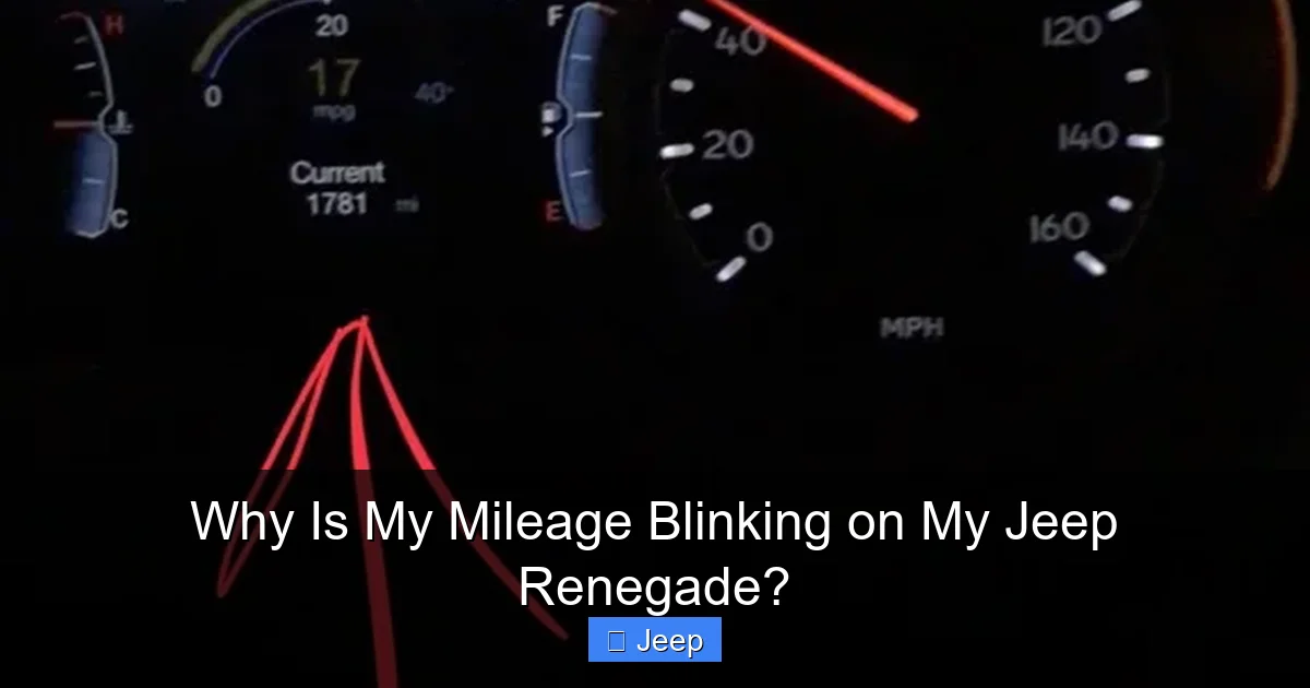 Why Is My Mileage Blinking on My Jeep Renegade?