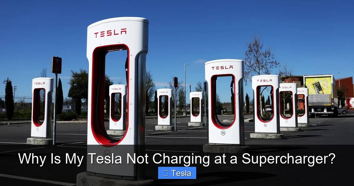 Why Is My Tesla Not Charging at a Supercharger?