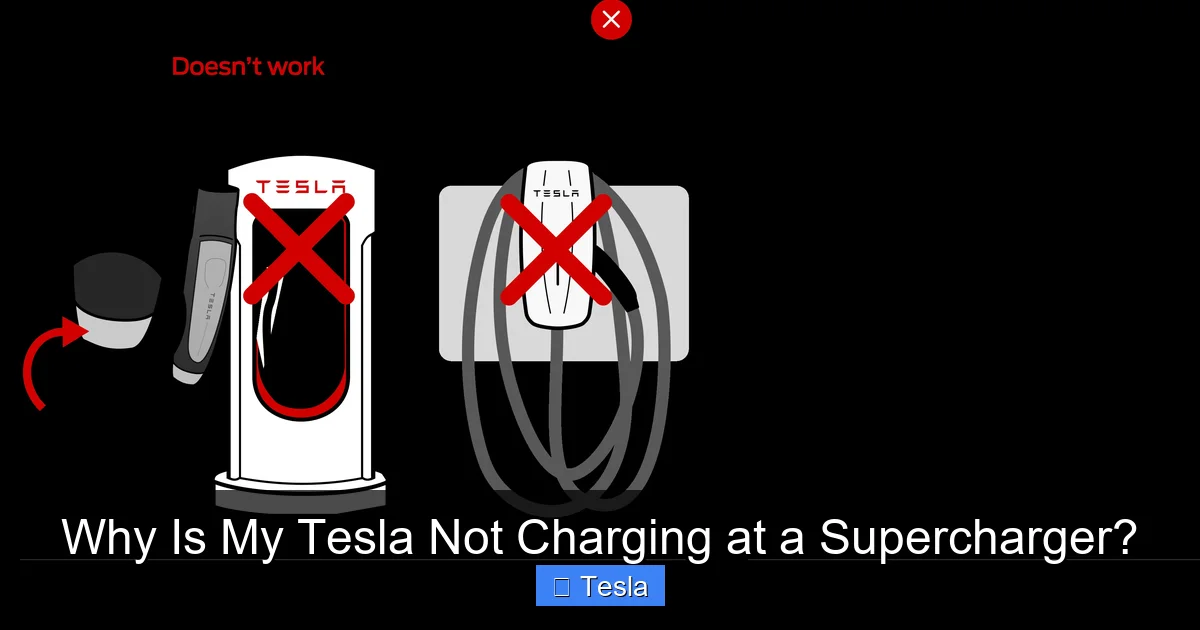 Why Is My Tesla Not Charging at a Supercharger?