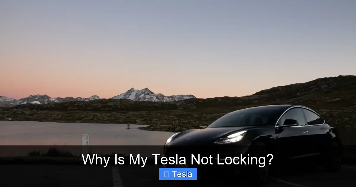 Why Is My Tesla Not Locking?