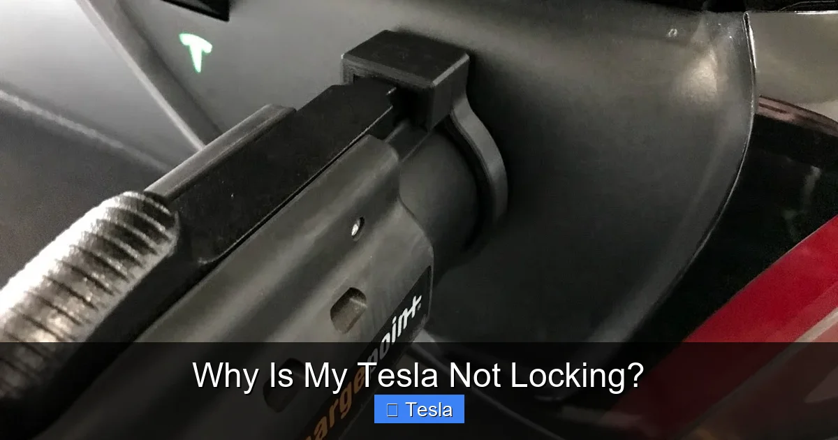 Why Is My Tesla Not Locking?