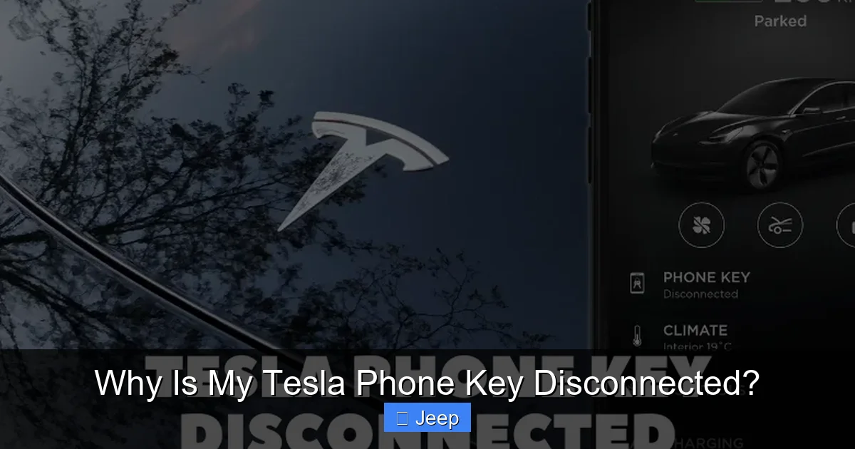 Why Is My Tesla Phone Key Disconnected?