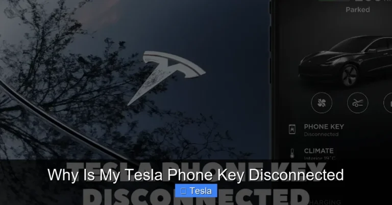 Why Is My Tesla Phone Key Disconnected