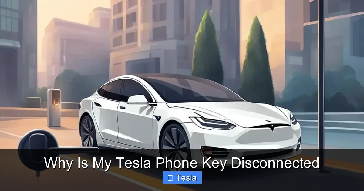 Why Is My Tesla Phone Key Disconnected