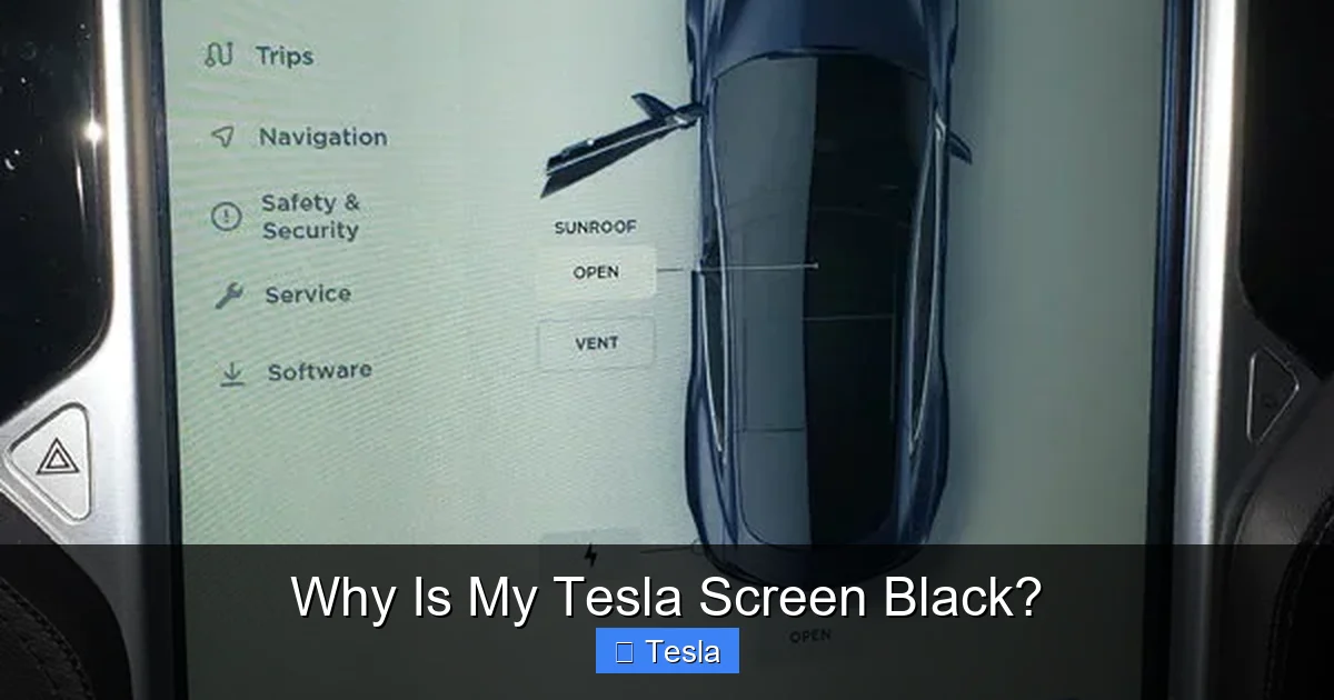 Why Is My Tesla Screen Black?