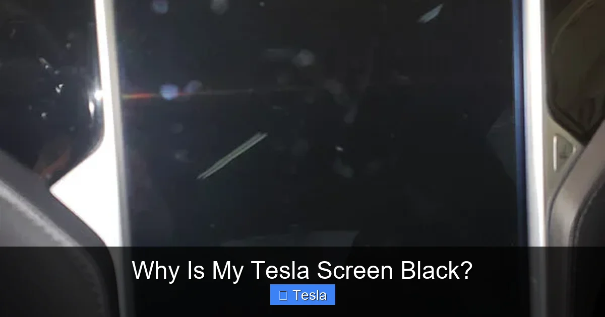Why Is My Tesla Screen Black?
