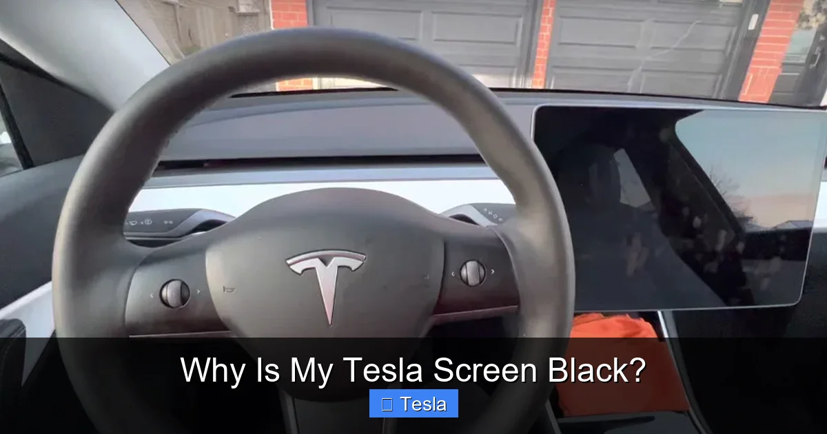 Why Is My Tesla Screen Black?