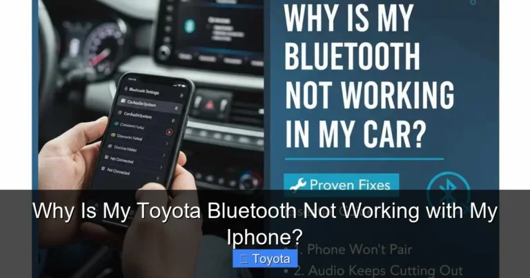Why Is My Toyota Bluetooth Not Working with My Iphone?