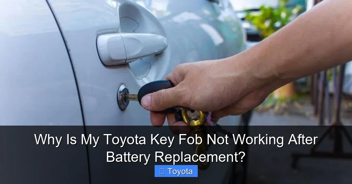 Why Is My Key Fob Not Working