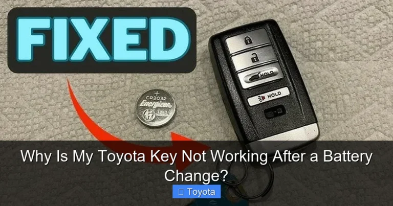 Why Is My Toyota Key Not Working After a Battery Change?