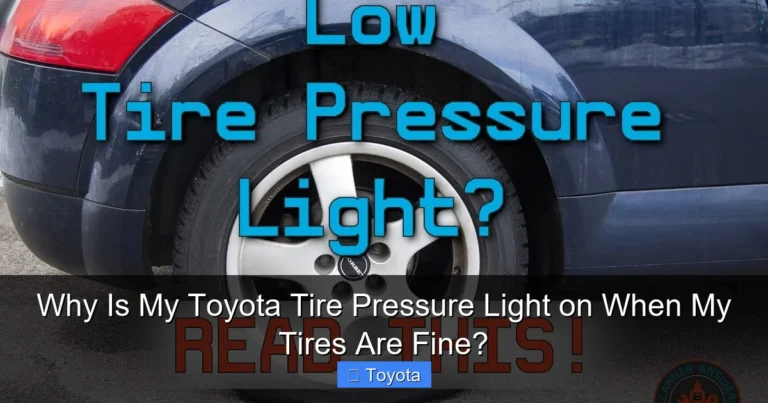 Why Is My Toyota Tire Pressure Light on When My Tires Are Fine?