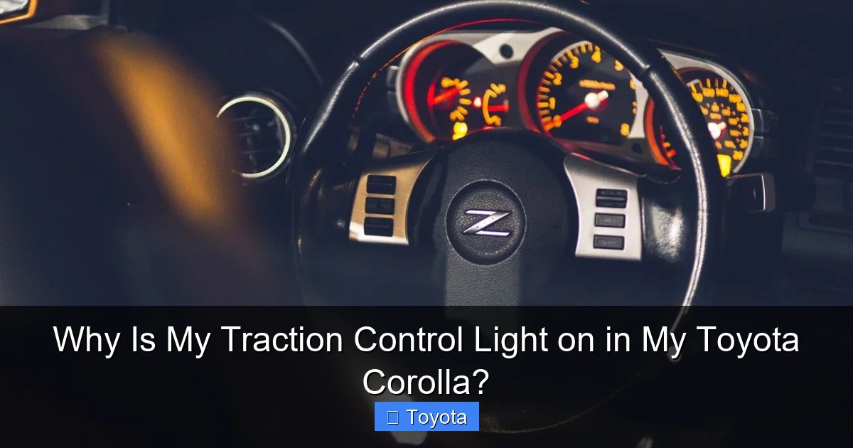 Why Is My Traction Control Light on in My Toyota Corolla?