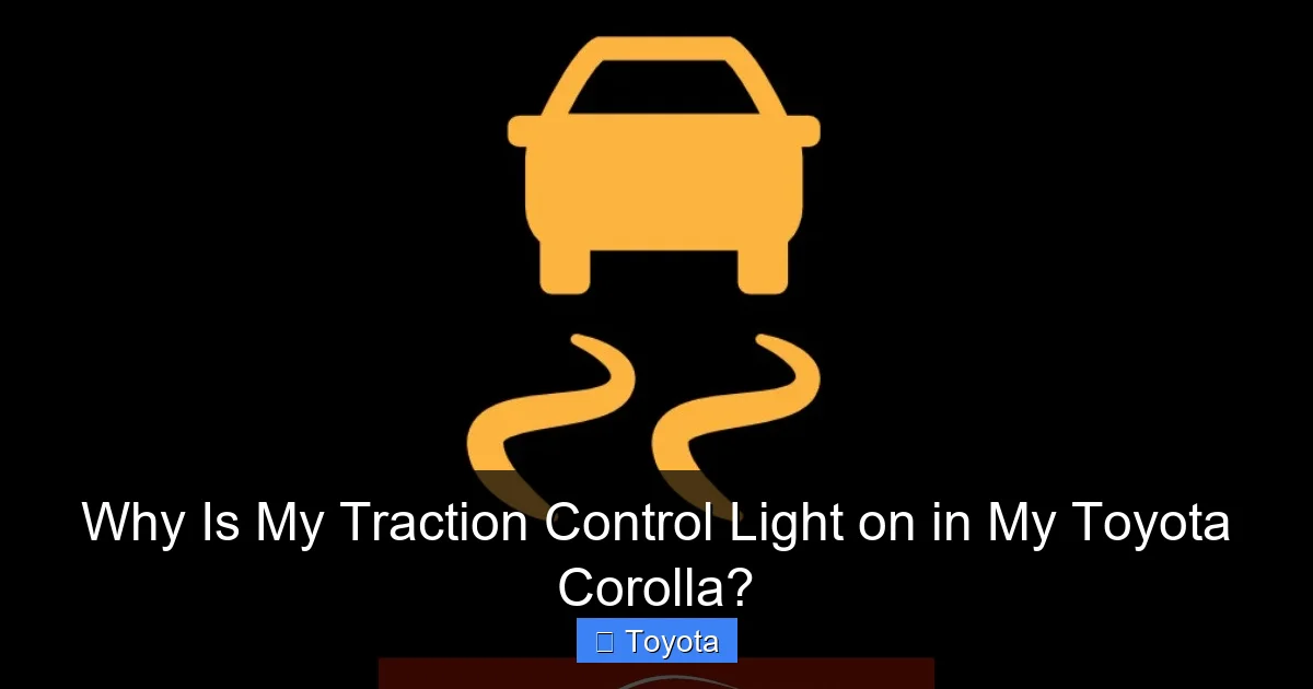 Why Is My Traction Control Light on in My Toyota Corolla?
