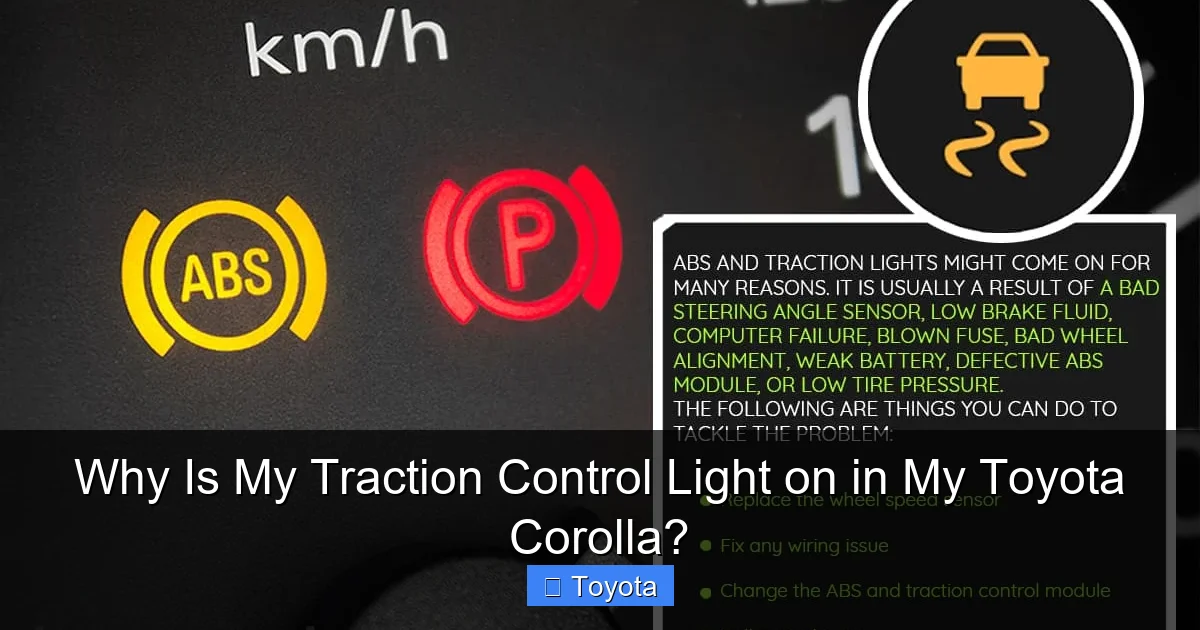 Why Is My Traction Control Light on in My Toyota Corolla?